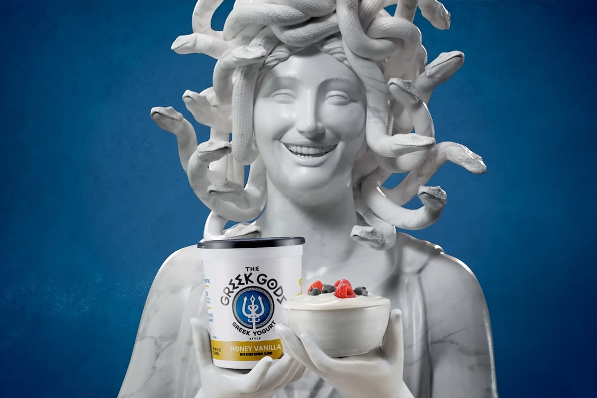 Calabash Brings Medusa and Poseidon to Animated Life in New Greek Gods Yogurt Campaign