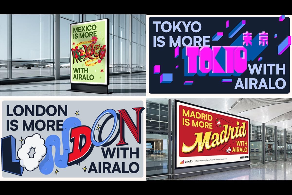 Stink and Airalo Collaborate with Artists From Around the World