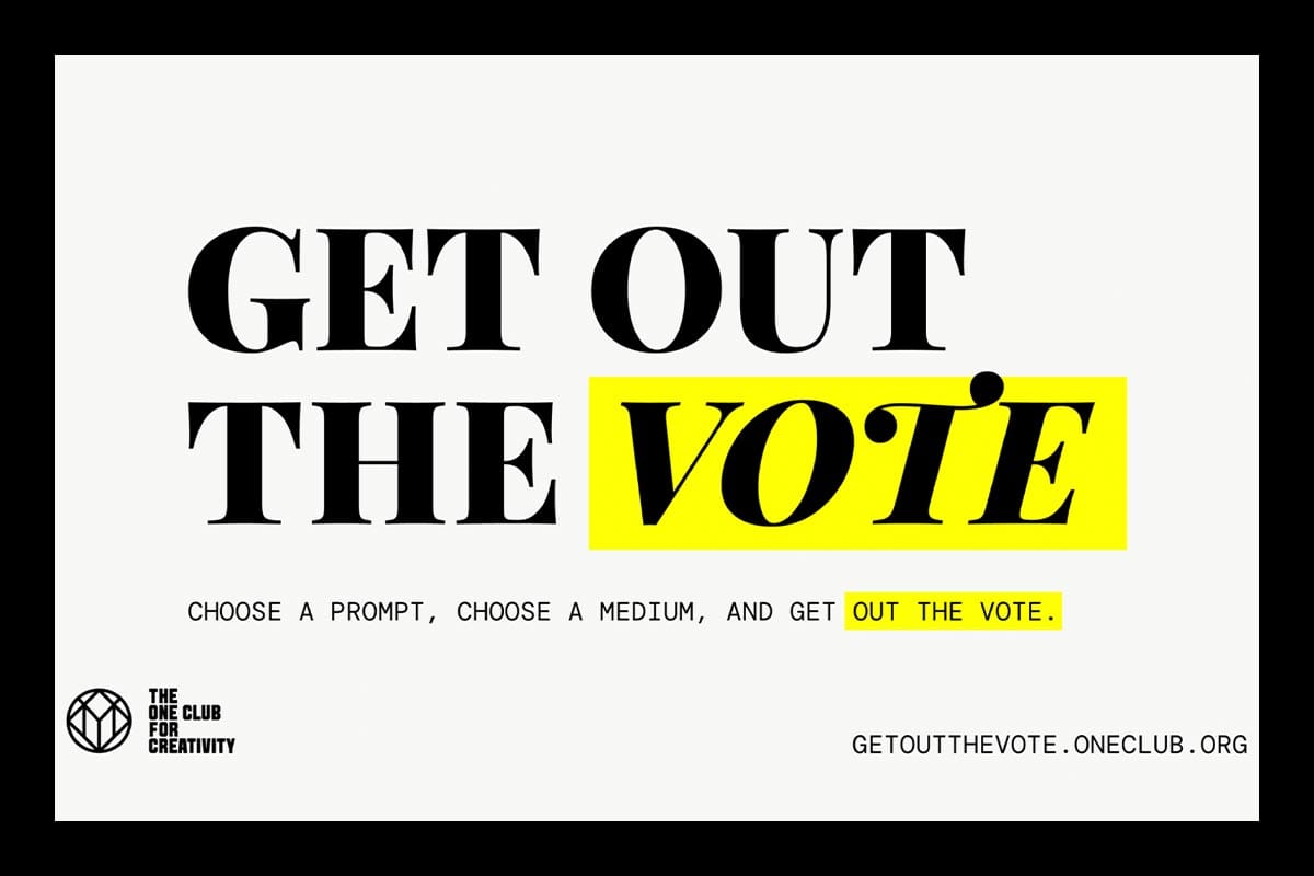 The One Club Launches Global “Get Out the Vote” Brief for Young Creatives
