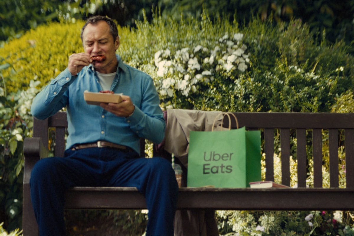 Jude Law Swerves Rom-Com Clichés in New Uber Eats Campaign via O Positive
