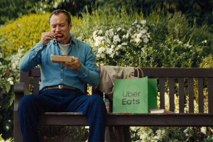Jude Law Swerves Rom-Com Clichés in New Uber Eats Campaign via O Positive