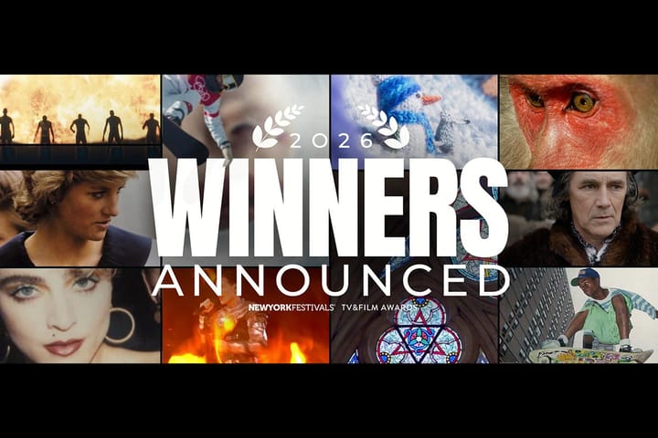 New York Festivals Storytellers Gala Announces 2026 TV & Film Awards Winners