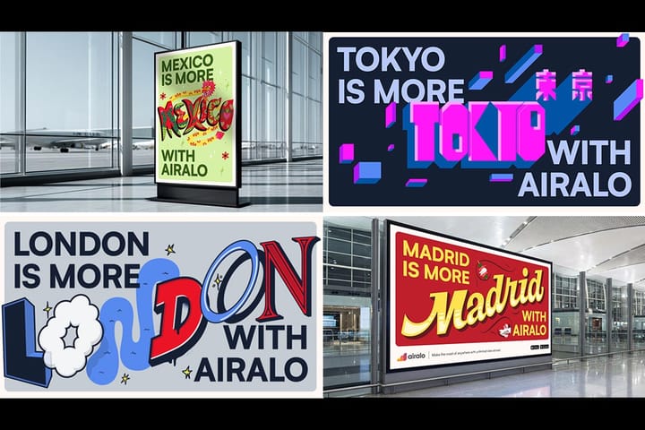 Stink and Airalo Collaborate with Artists From Around the World